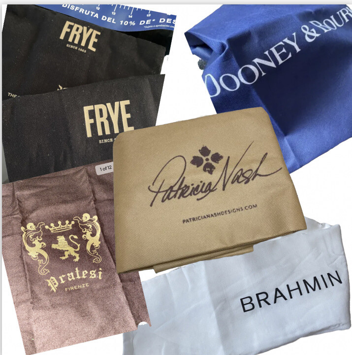 pick : FRYE Brahmin Pratesi  D&B Patricia Nash, iopelle, Arcadia Logo Dust Bag