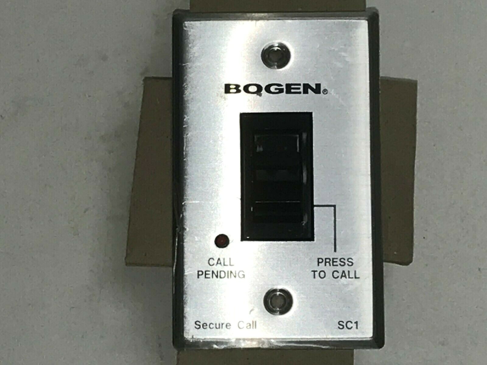 BOGEN COMMUNICATIONS SC1 SECURE CALL ASSURANCE CALL-IN SWITCH