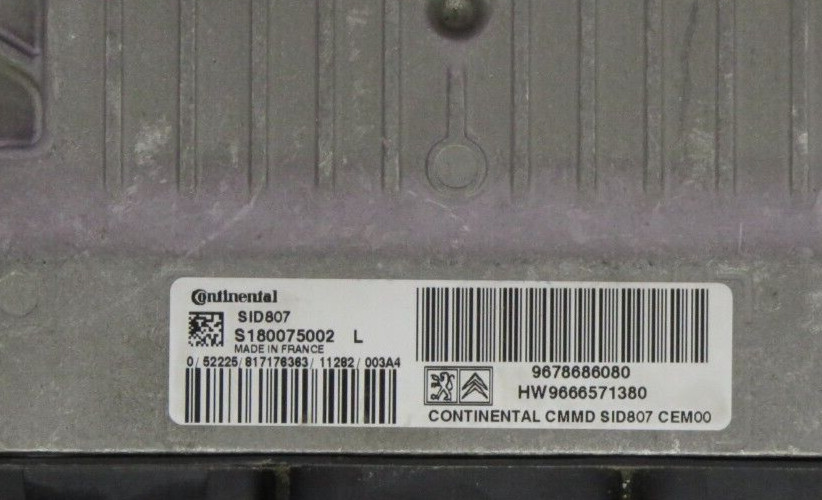 ⭐ Engine control unit PEUGEOT/CITROEN 9678686080 HW9666571380 S180075002L SID...