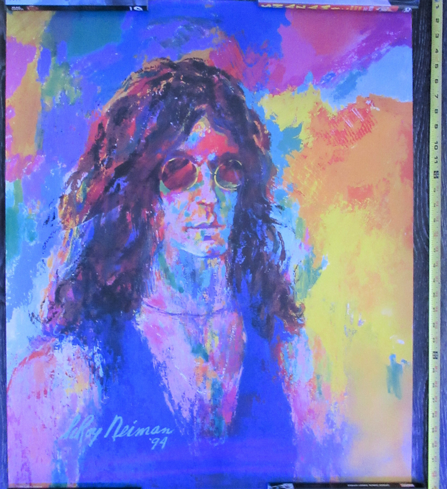 Leroy Neiman John Lennon Color Print 26 3/4" by 34 3/4" 1994 Rolled