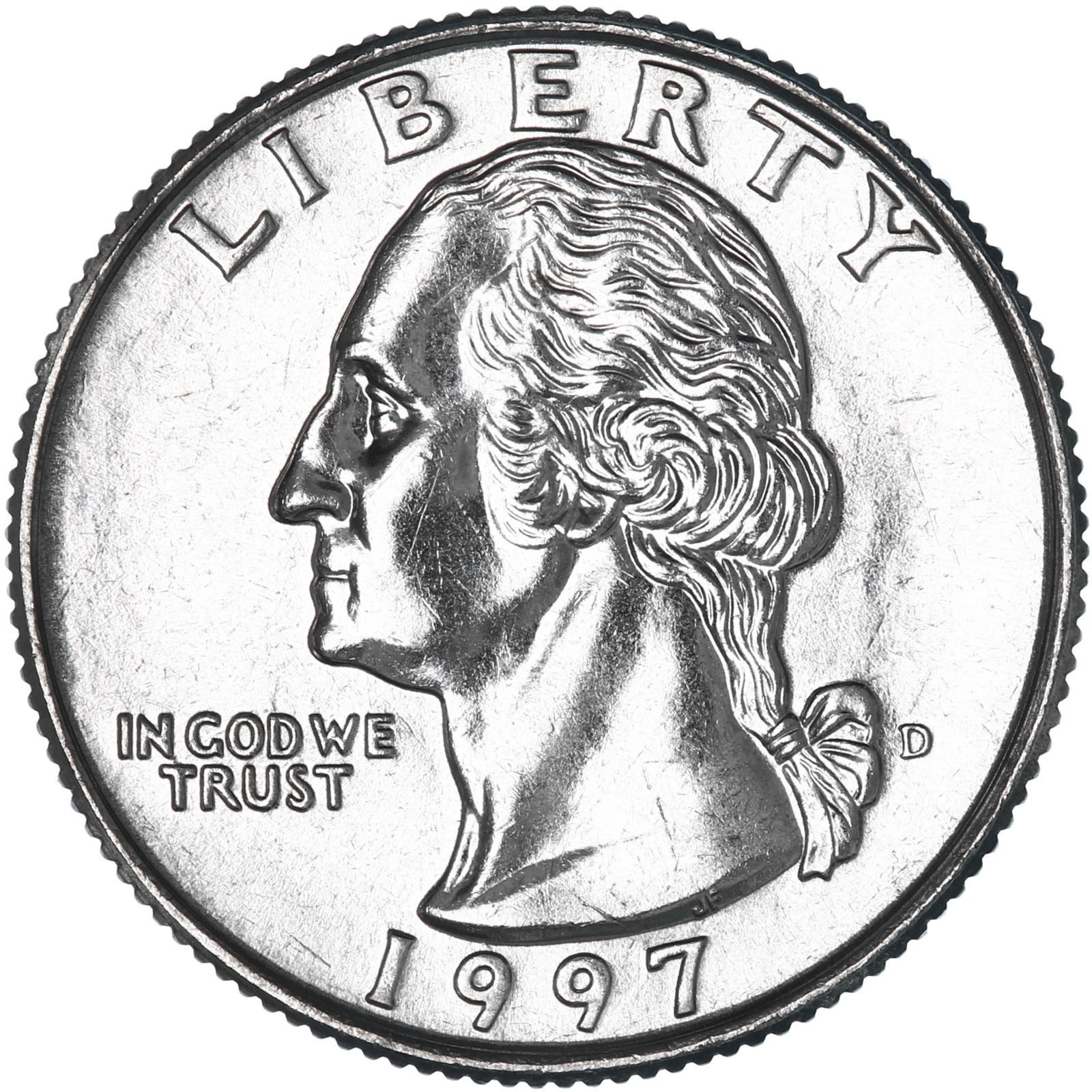 1997 D Washington Quarter BU US Coin