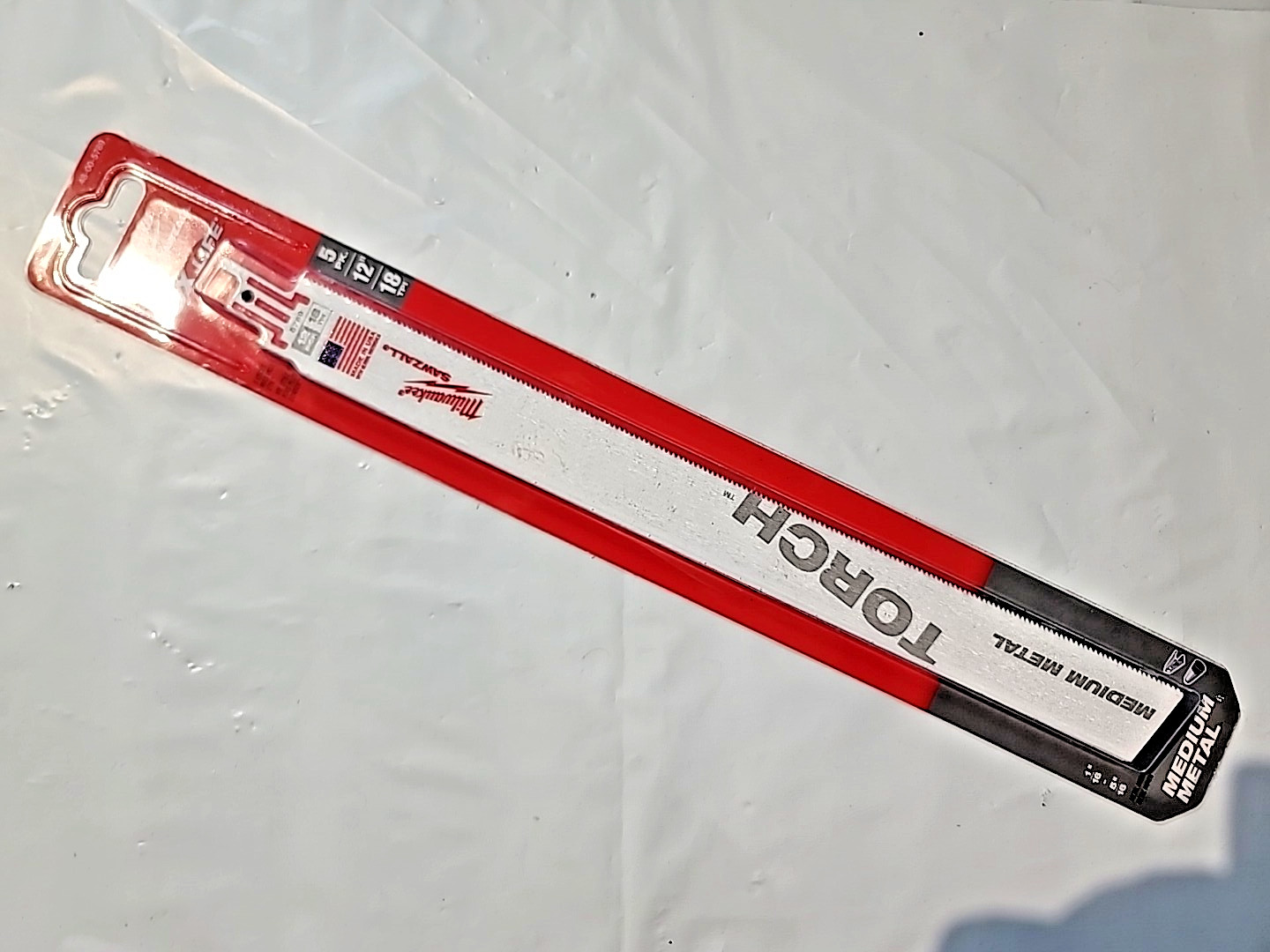 Milwaukee 12" 18 TPI TORCH SAWZALL  5 Blades for Medium Metal Model # 48-00-5789