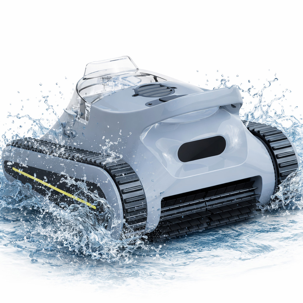 SAT 30 Robotic Pool Cleaner Pool Vacuum 180W Brushless Motor 45,000Pa Suction