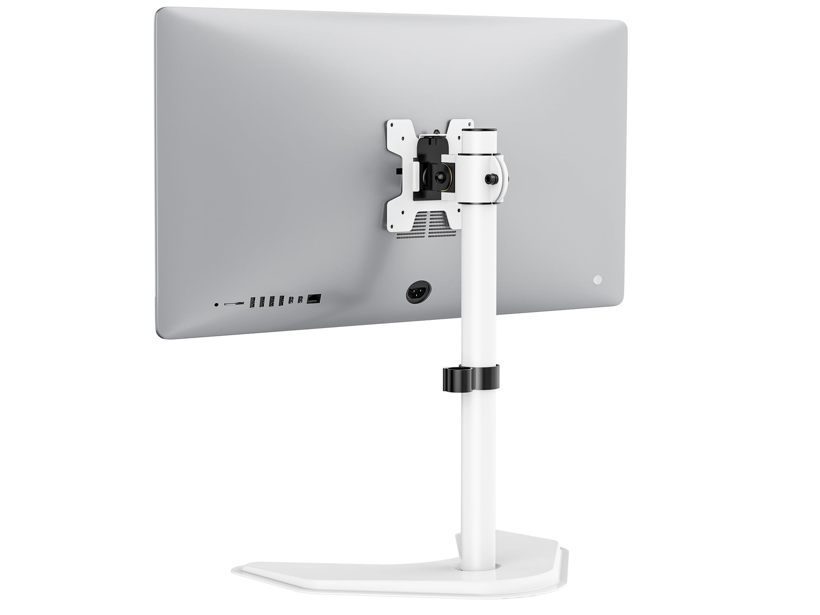 Single Monitor Stand, Free Standing, VESA 75-100, Fully Adjustable,32 inch,White