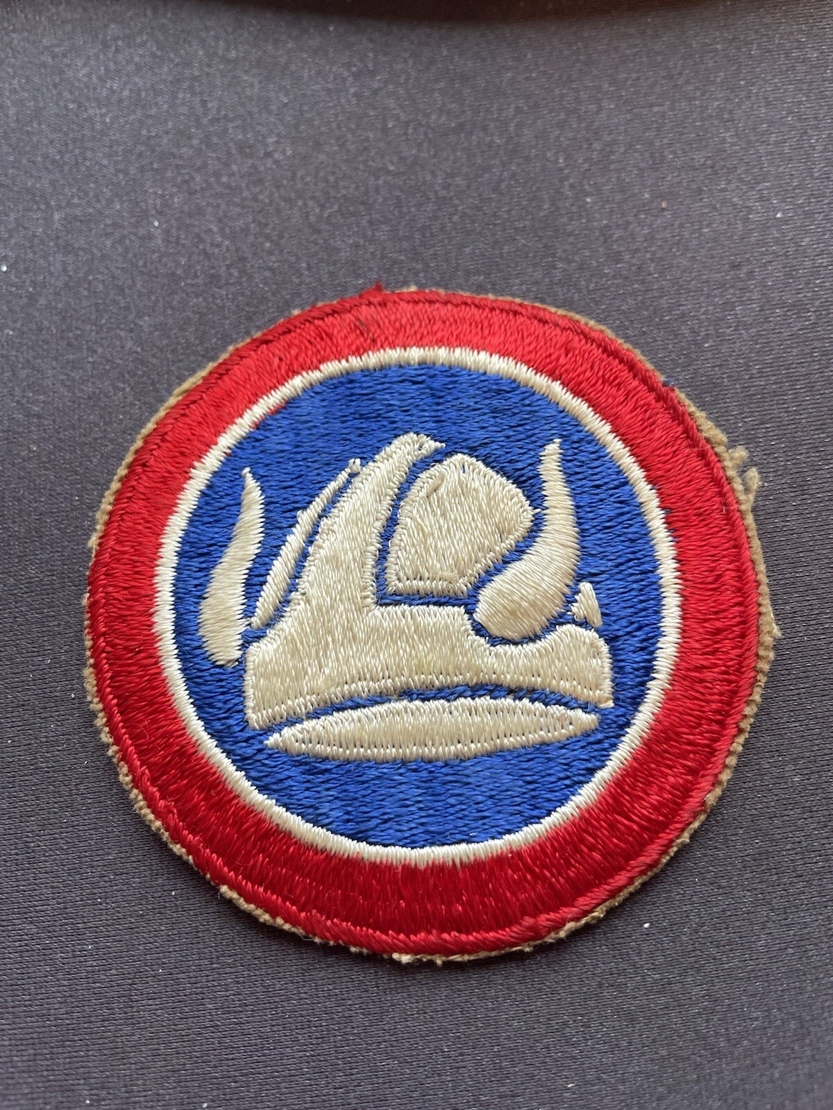 Original WW2 47th Infantry Division Patch Cut Edge Vintage Field Worn