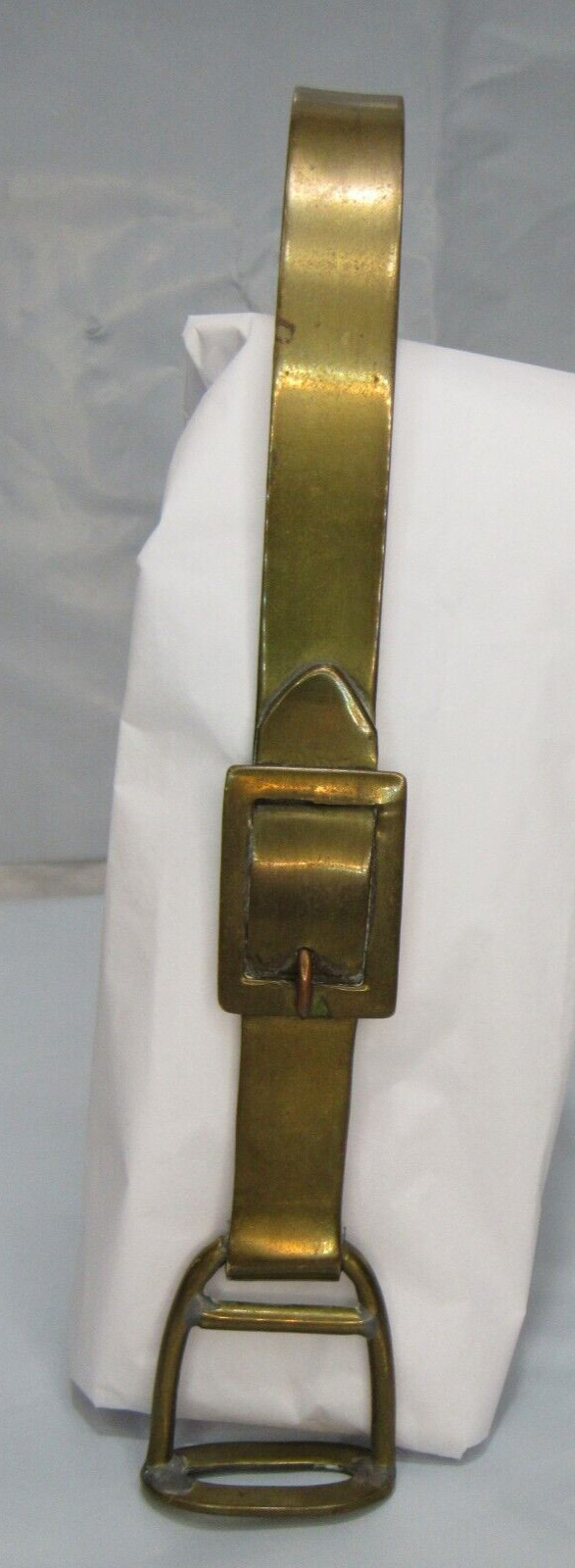 Rare Vintage Kentucky Tavern Bourbon Whiskey Stirrup Gold Plated Ice Tongs  (O2S
