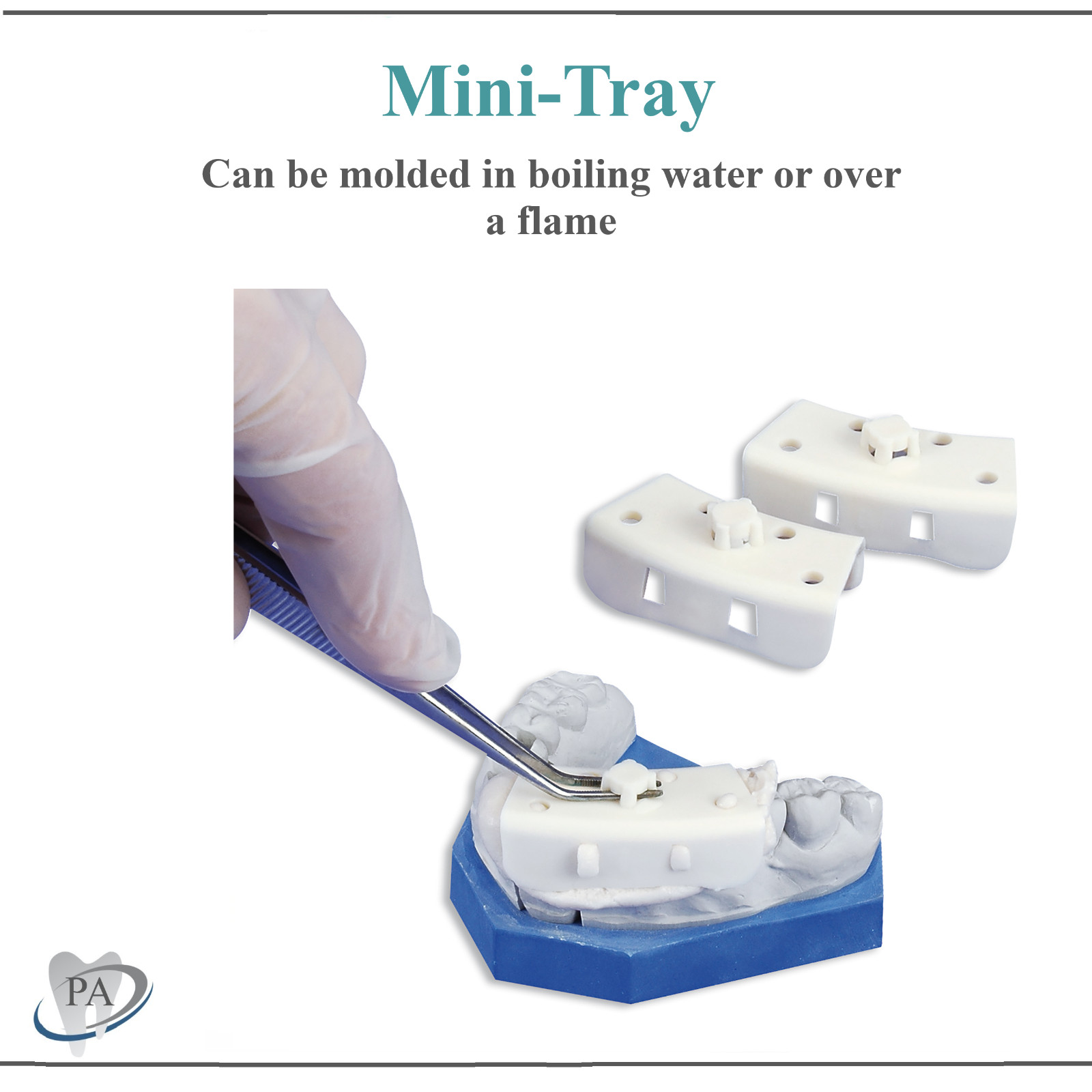 Dental Hager Mini Tray Mini Impression Trays Mold in boiling water /Flame 25/Pk