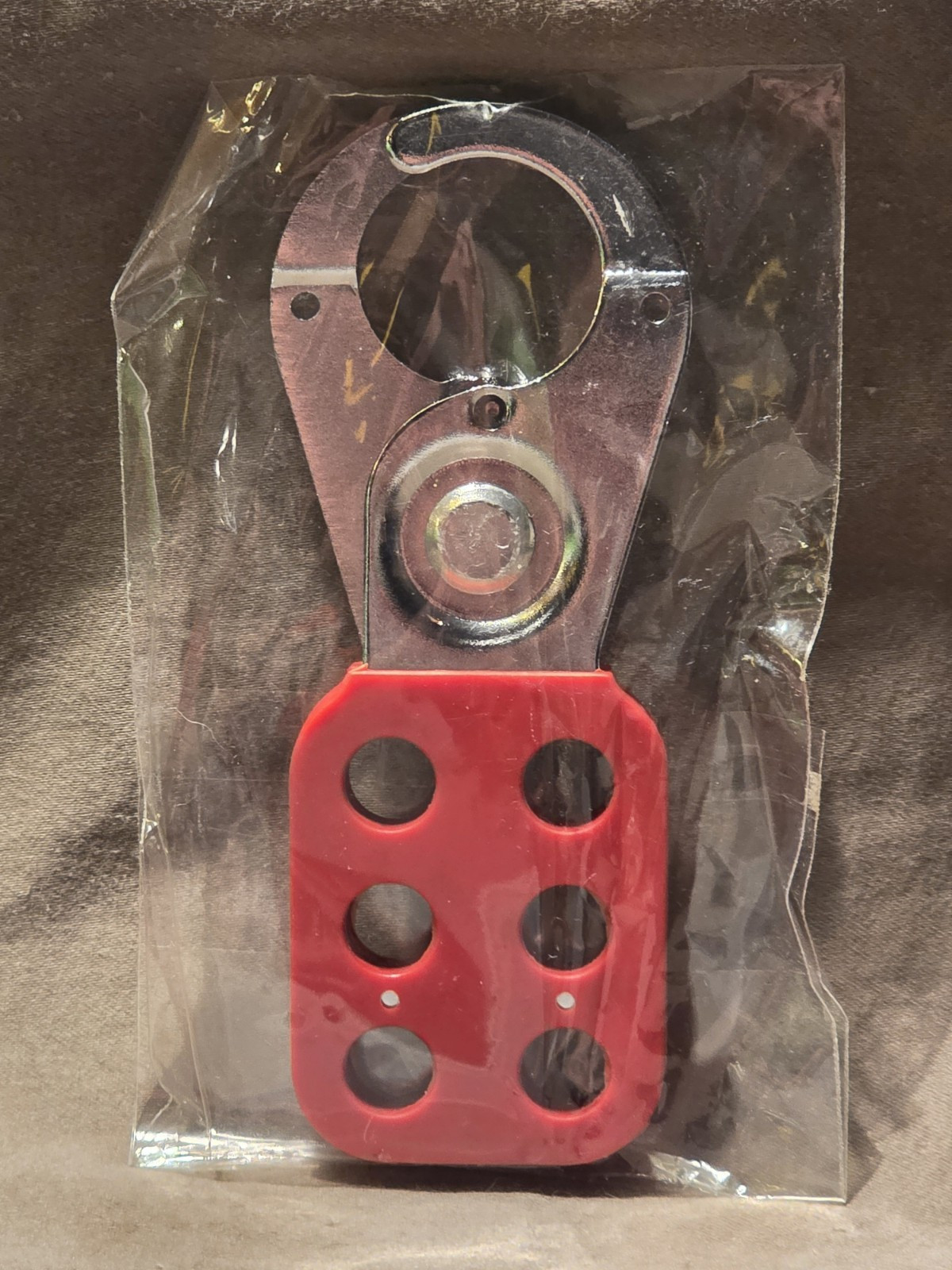 1" Lockout Tagout Hasps Plastic Wrapped Hasp NEW
