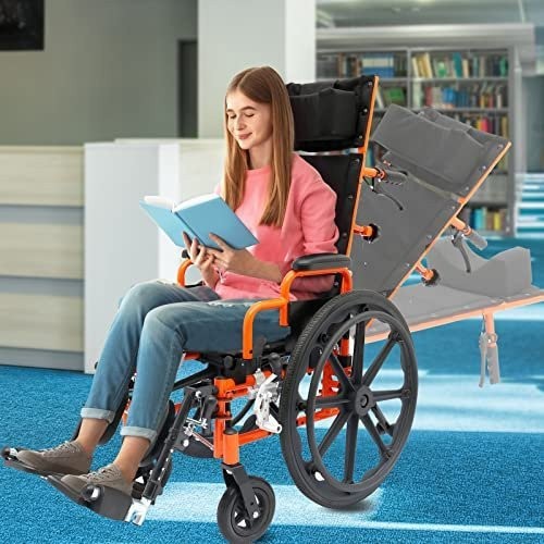 CIRCLE SPECIALTY, Ziggo Pro Seat Width Pediatric Reclining Wheelchair for...