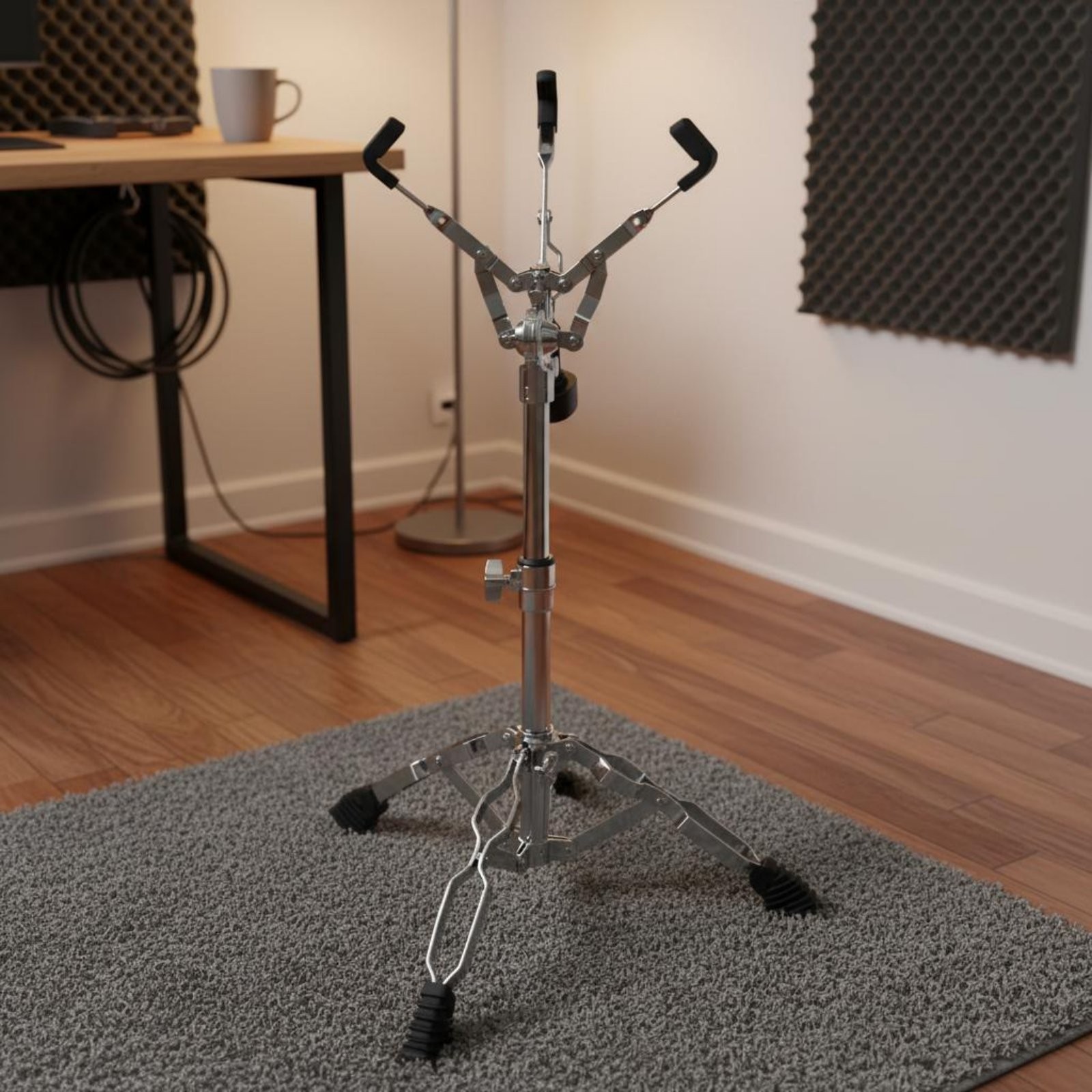 Snare Drum Stand Sturdy Duty Adjustable Snare Tripod Non-slipSlip