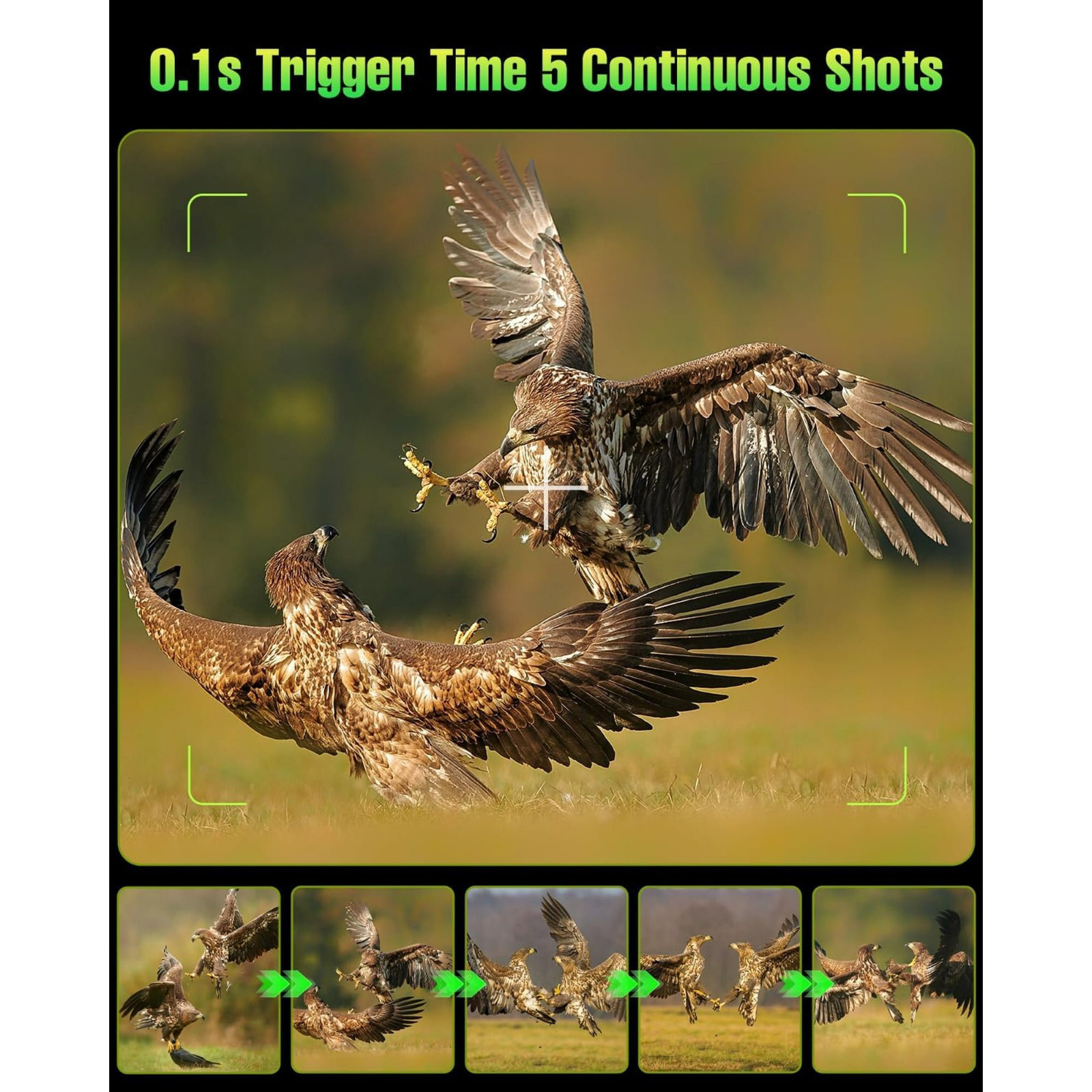 Solar Trail Camera 4K 64MP Game Camera Waterproof with 64GB Card