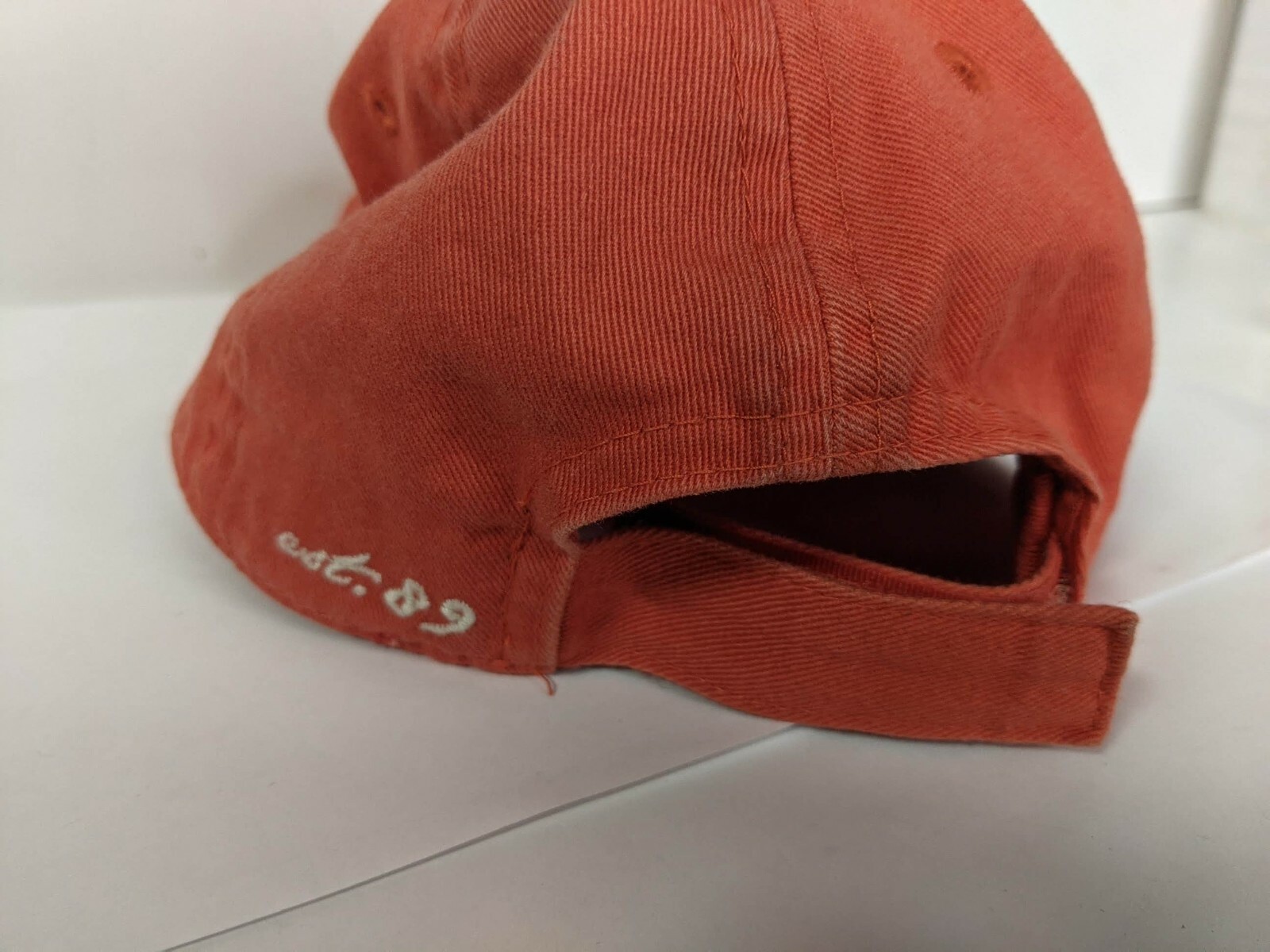 Maui orange hat youth sizes 4-7 adjustable hook and loop hat
