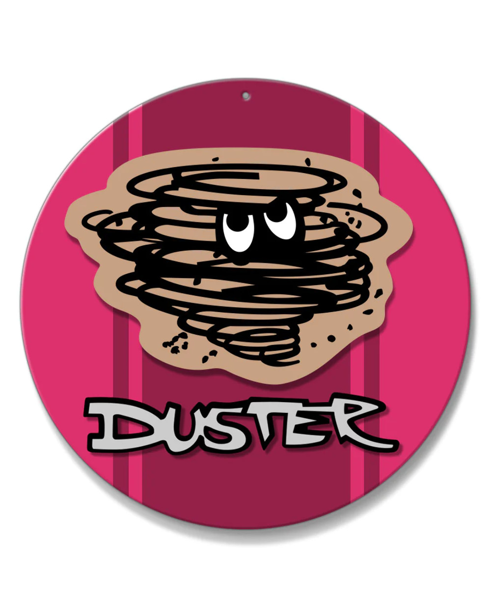 1970 - 1975 Plymouth Duster Emblem Novelty Round Aluminum Sign - Aluminum - 14 c