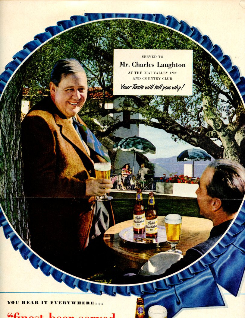 Charles Laughton vintage ad Magazine Photo Clipping 1 Page Q2403