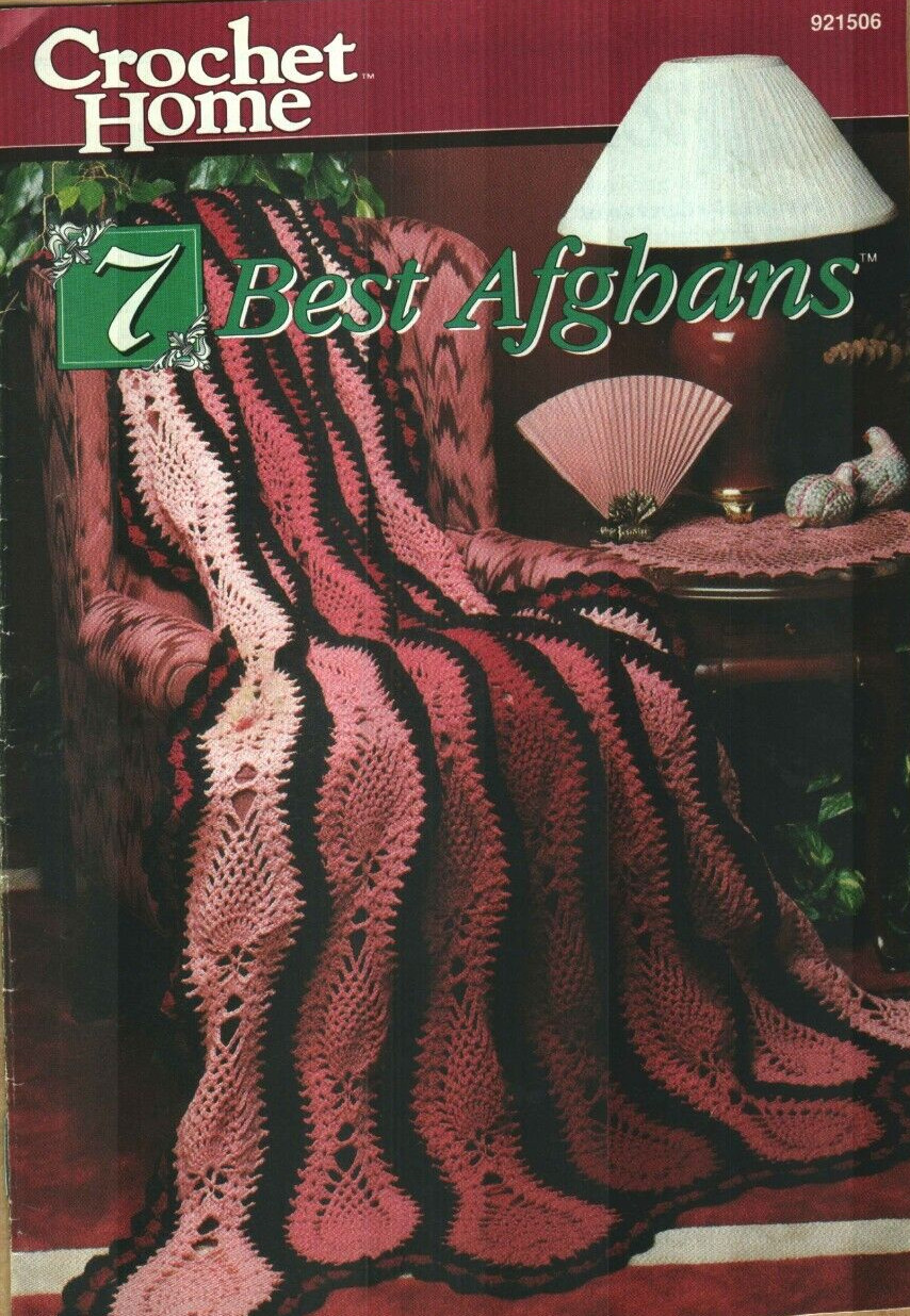 7 BEST AFGHANS THE NEEDLECRAFT SHOP DIGEST SIZE CROCHET PATTERN BOOK