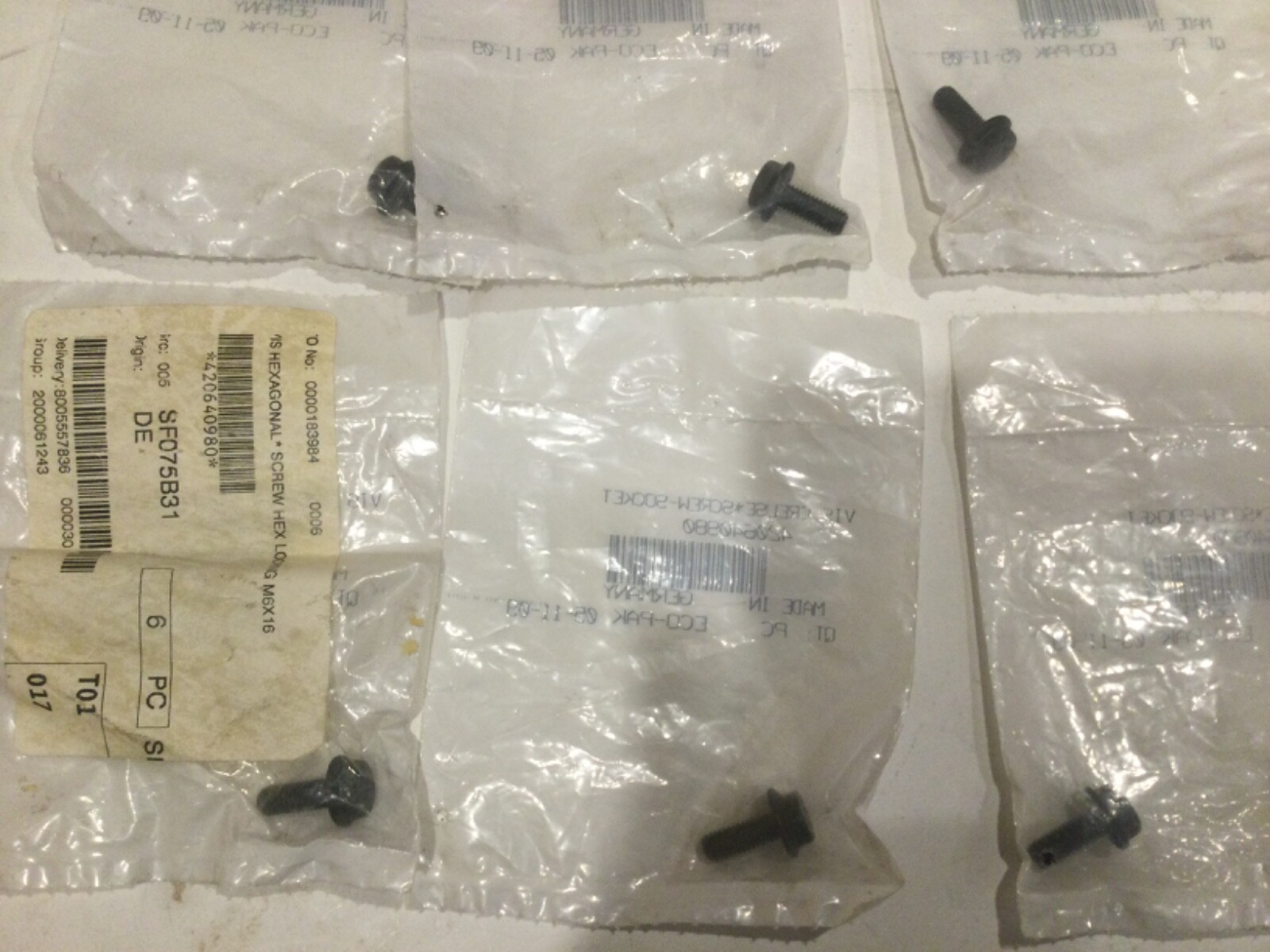 Qty 6 NOS BRP Bolt Hex socket head M6x16 420640980 ds450 ds650 Baja X
