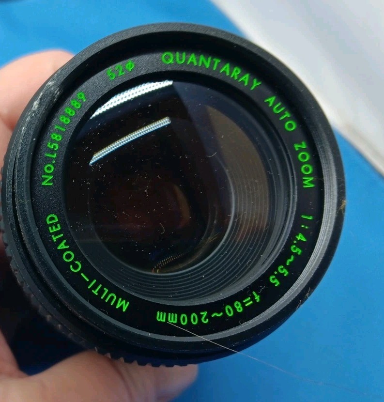 Quantaray Computerized Camera Body, Case, 3 Lenses, Flash Unit, Tint Lenses
