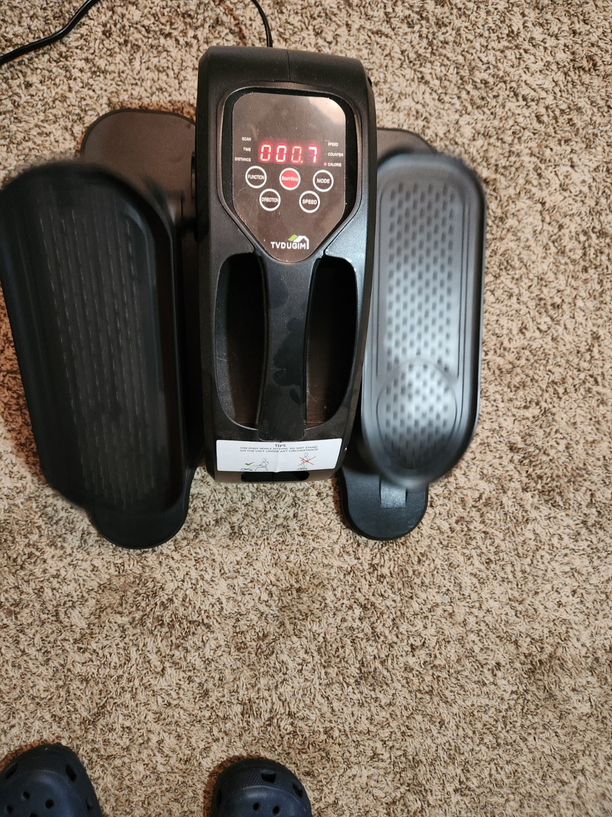 Under Desk Elliptical, Electric Seated Pedal With Remote, EUC