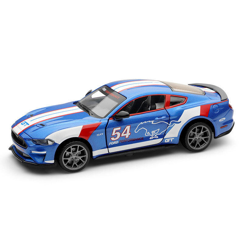 1/34 Scale Ford Mustang GT Rally Model Car Diecast Toy Cars Boys Toys for Kids