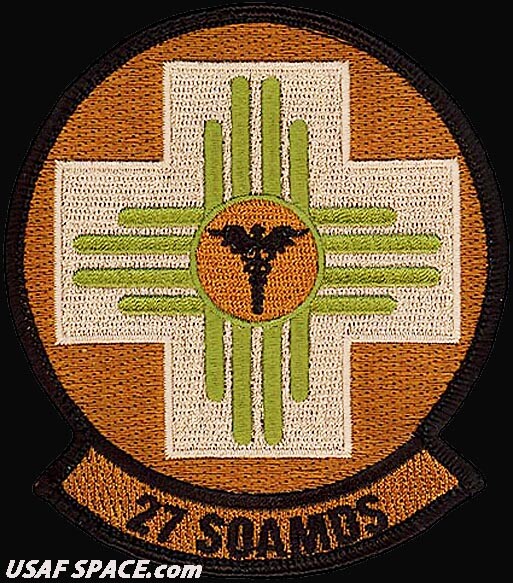 USAF 27TH SPECIAL OPERATIONS -AEROSPACE MEDICINE SQ- Cannon AFB ORIGINAL PATCH
