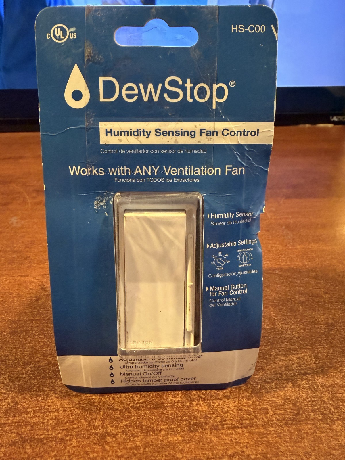 Dew Stop Condensation Fan Control (Humidity Sensor) with Countdown Timer