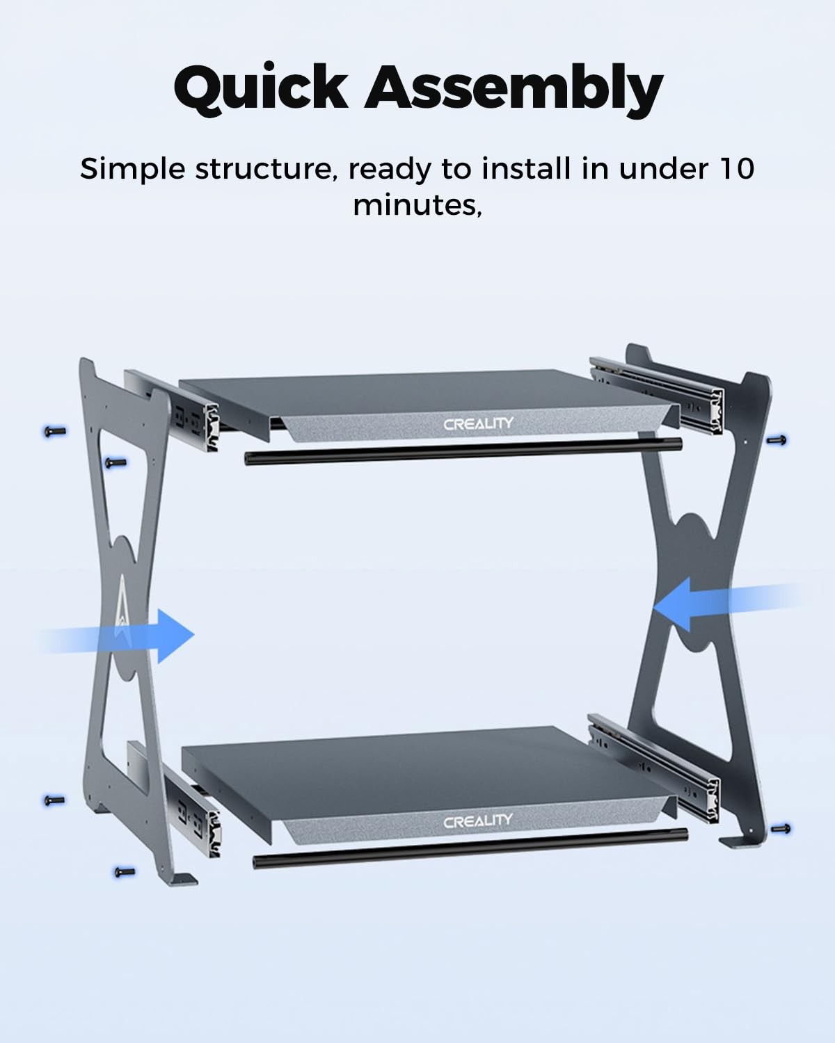 Creality CFS Workstand Space-Saving Quick-Access Dual-Layer-Pull-Out Design
