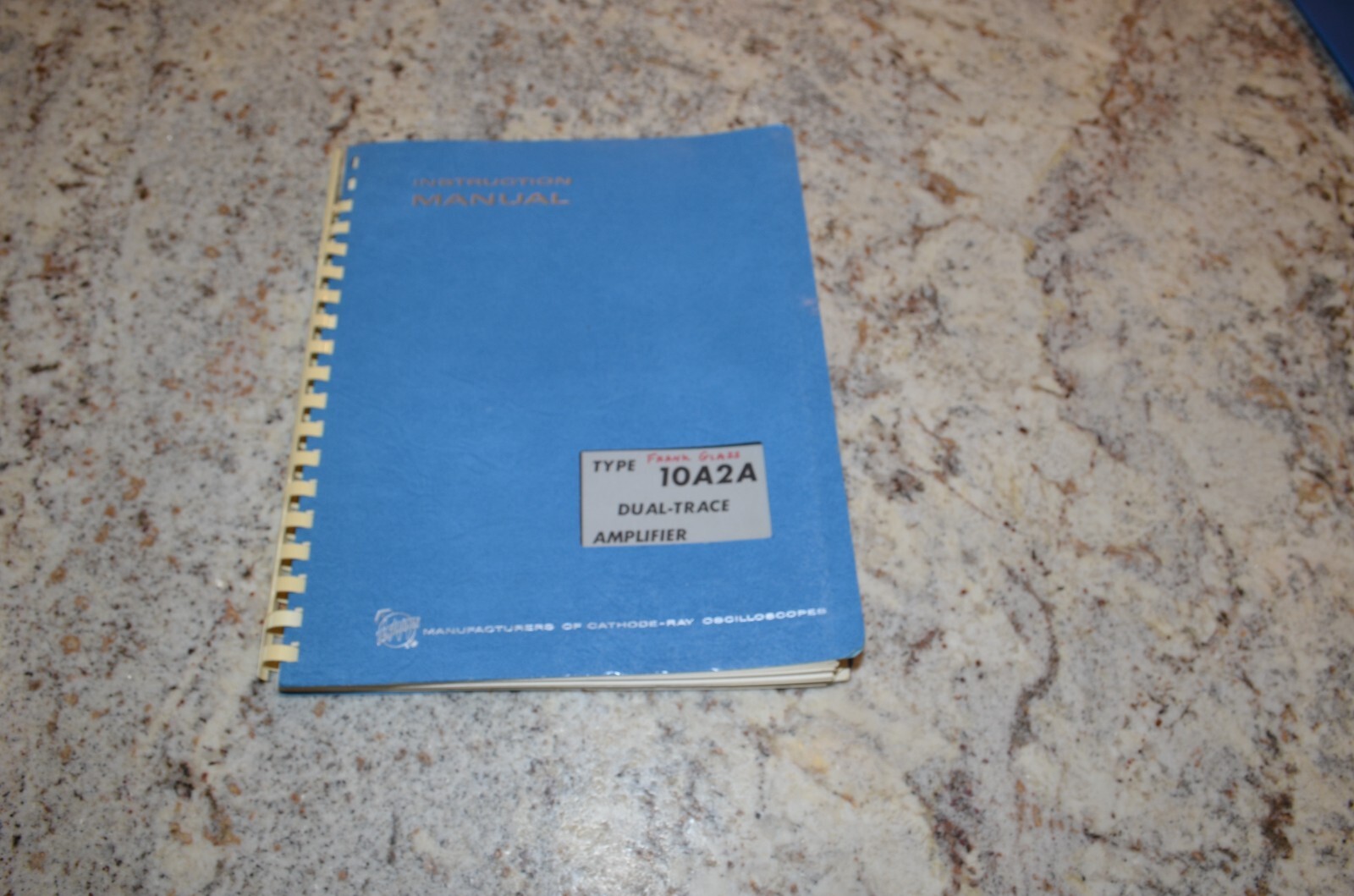 Tektronix 10A2A Dual Trace Amplifier Instruction Manual