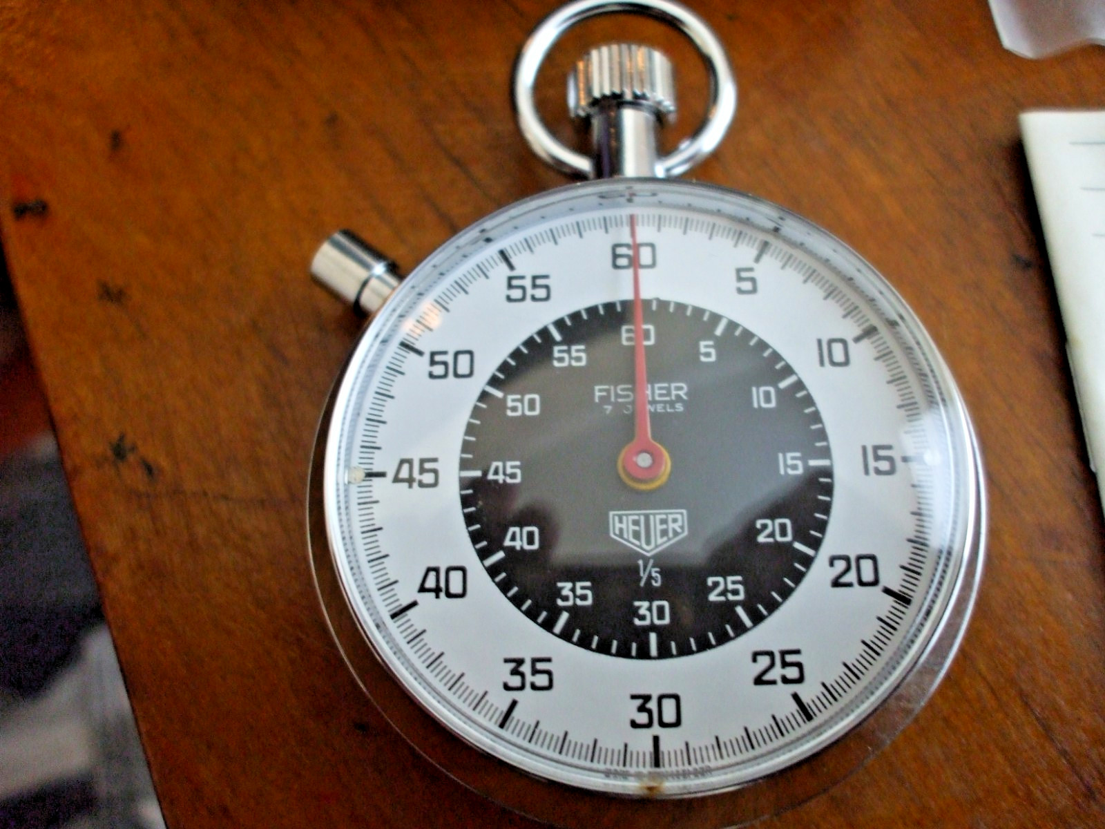 HEUER SWISS STOPWATCH,NEW W/BOX AND PAPERS MODEL#14-647-54 NICE DEAL !!!!!