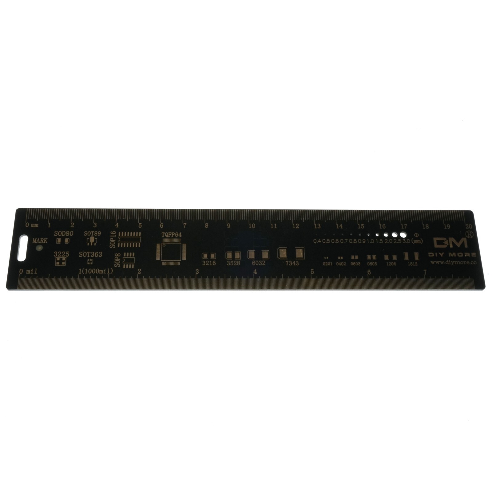 DIY More 020097 20CM Printed Circuit Board PCB Ruler