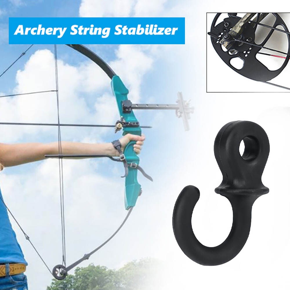 8pcs Archery Compound Bow String Stabilizer Monkey Tail Rubber Silencer Dampener