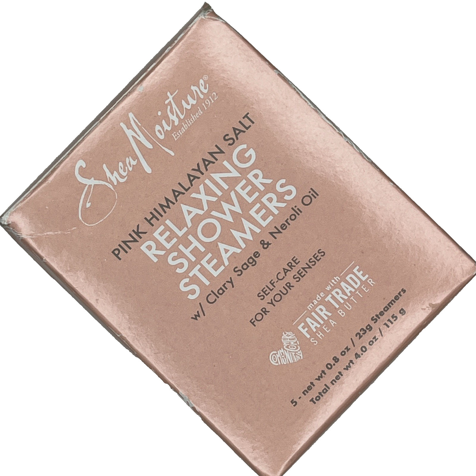 SHEA Moisture Pink Himalayan Salt Shower Steamers Clary Sage + Neroli Oil NEW