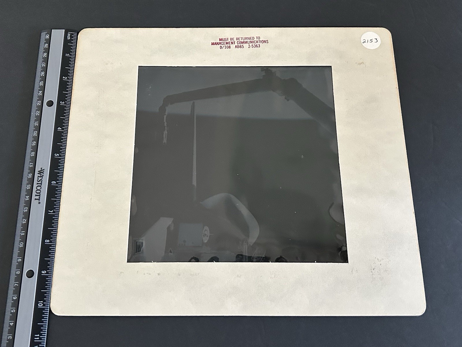 1981 NASA Rockwell Shuttle Columbia Stabilizer Presentation Transparency-2153