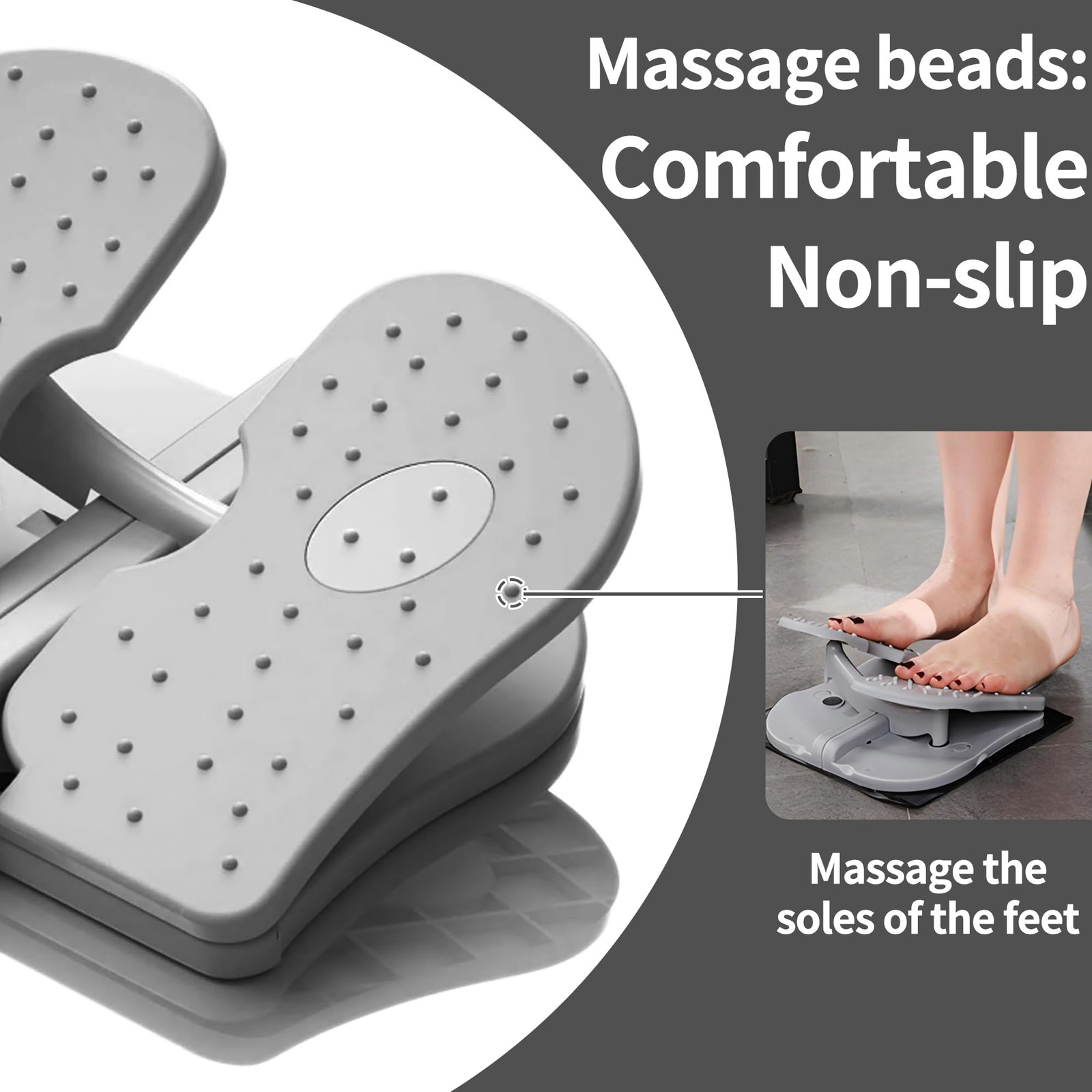Foldable Leg Exerciser: Portable Foot Pedal Exerciser for Seniors Under Desk ...