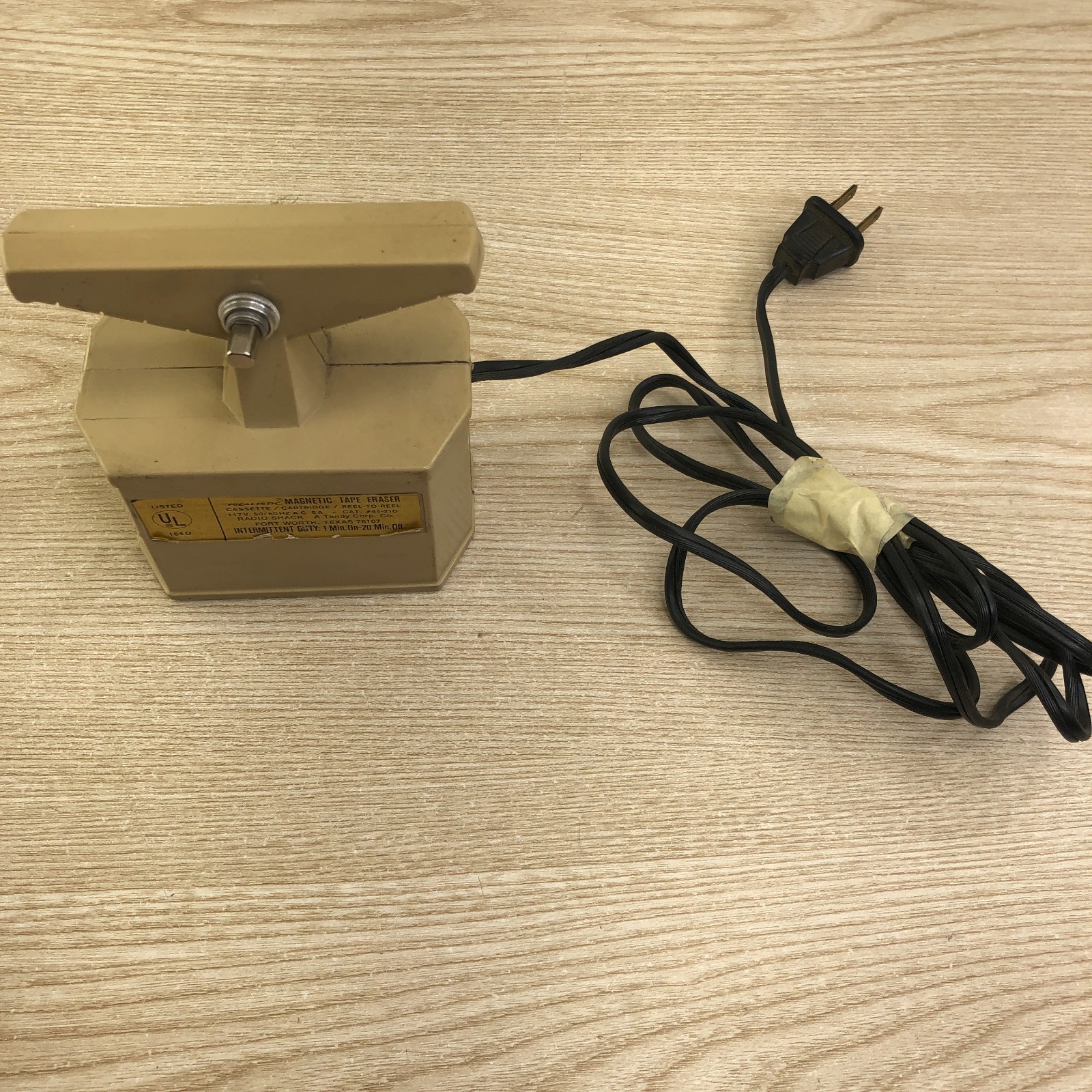 Realistic Magnetic Tape Eraser - 44-210 - Cassette Cartridge Reel-To-Reel WORKS!