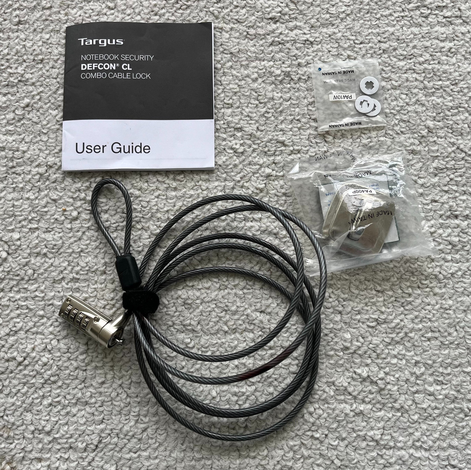 Targus DEFCON CL Combination Cable Lock for Notebook / Laptop Security