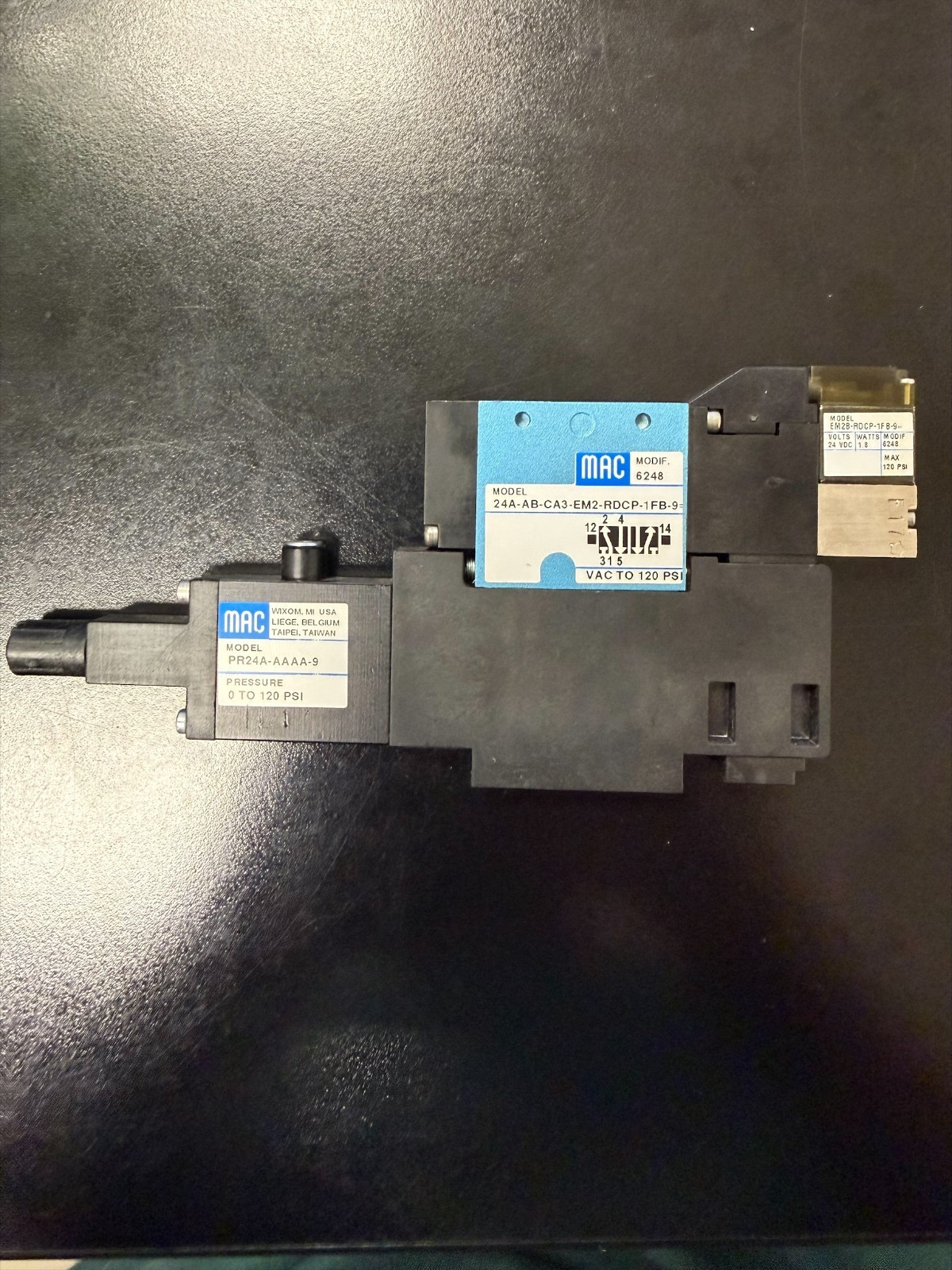 MAC 24A-AB-CA3-EM2-RDCP-1FB 6248 24VDC Valve PR24A Regulator
