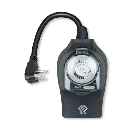 24 Hour Outdoor Light Timer-programmable in 30 min intervals, Allowing up to