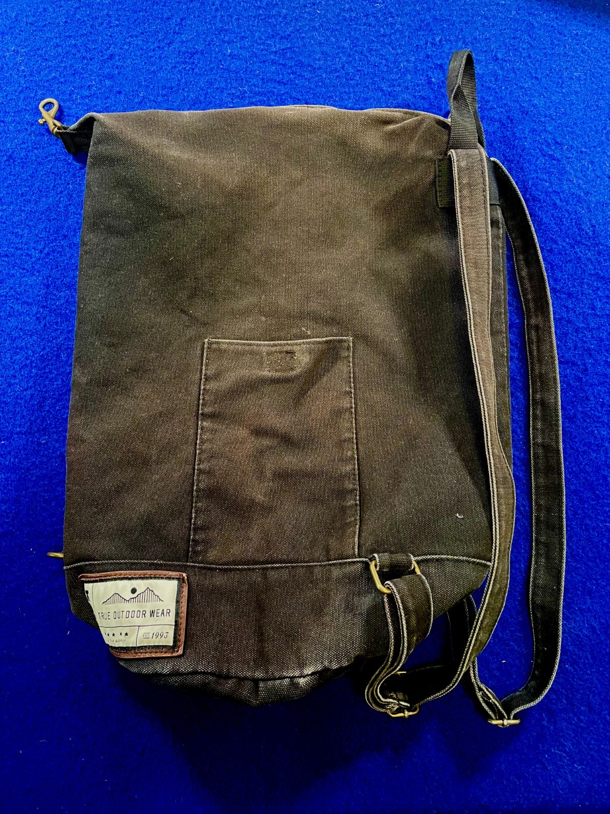 Kavu Canvas Hiking Backpack Black