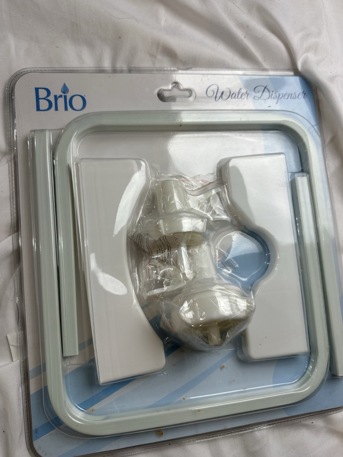 Brio Stainless Steel 3-5 Gallon Water Jug Stand and 2 Dispenser Valves,White