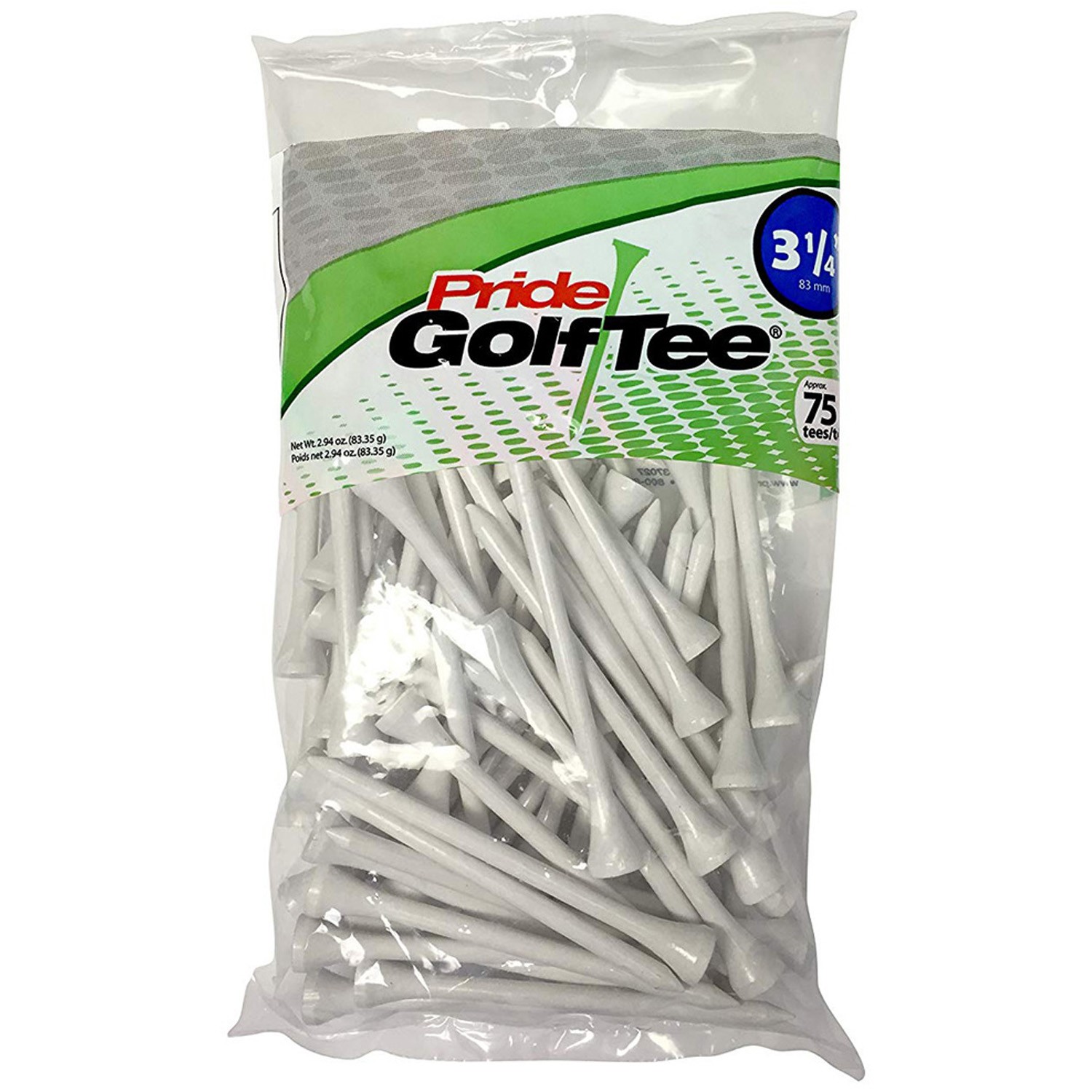 Pride Golf Designer White Golf Tees New