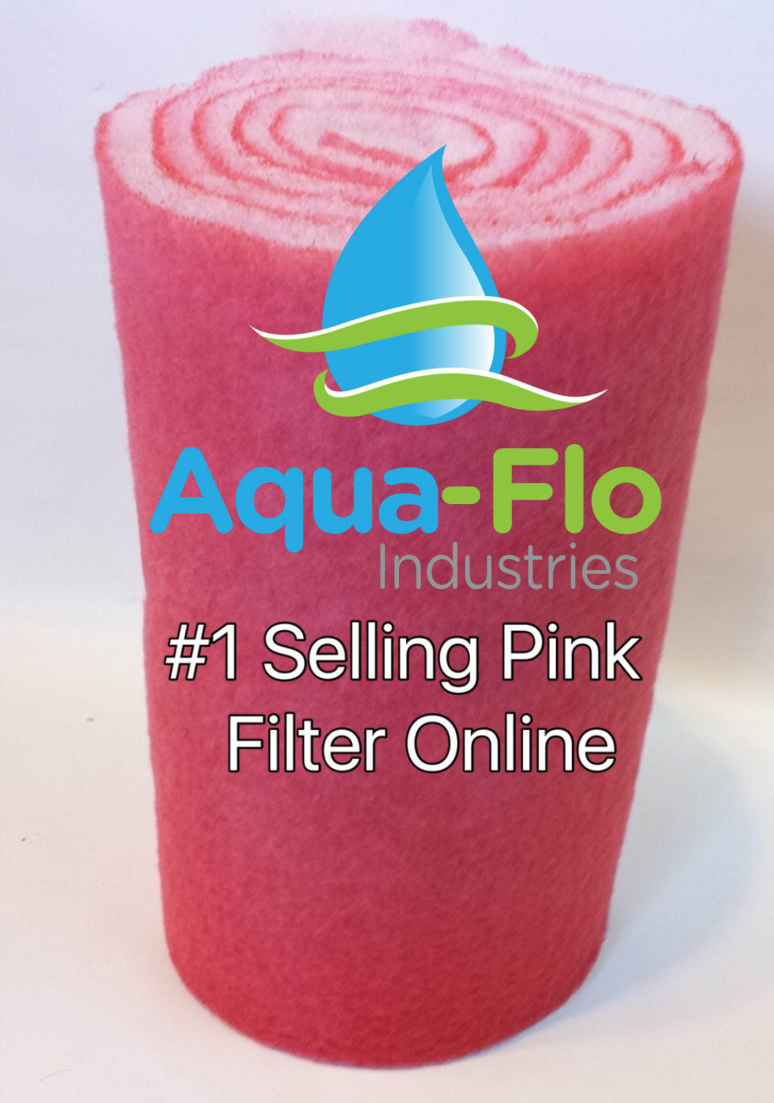 10' x 24" ROLL PINK AQUARIUM MEDIA FILTERS PADS FOR KOI PONDS BONDED BIO BALL