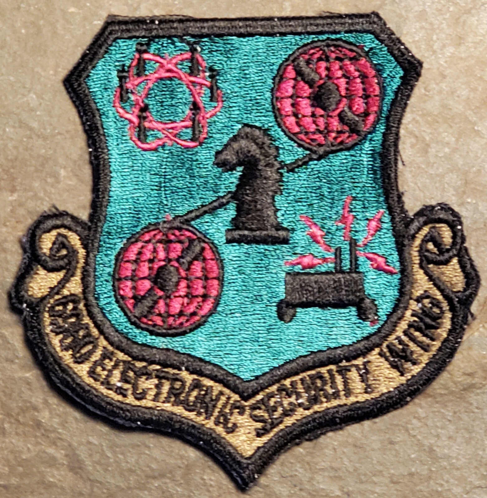 USAF Air Force Patch: 6960th Electronic Security Wing Subdued 4" PATCH  VTG ORG