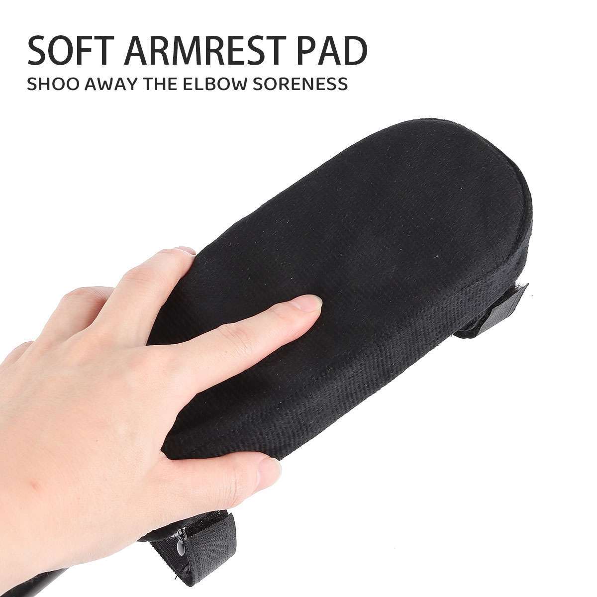 2PCS Memory Foam Armrest Cushions Support Elbow Arm Rest Cover Chair Armrest Pad