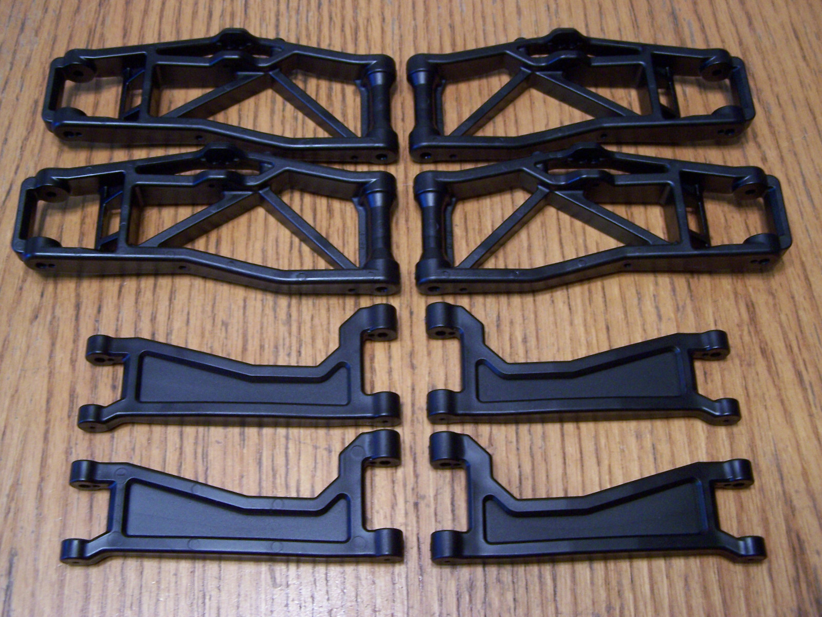 Fits Traxxas 1/10 Wide-Maxx A-Arms F & R Upper Lower Black Suspension 89086-4