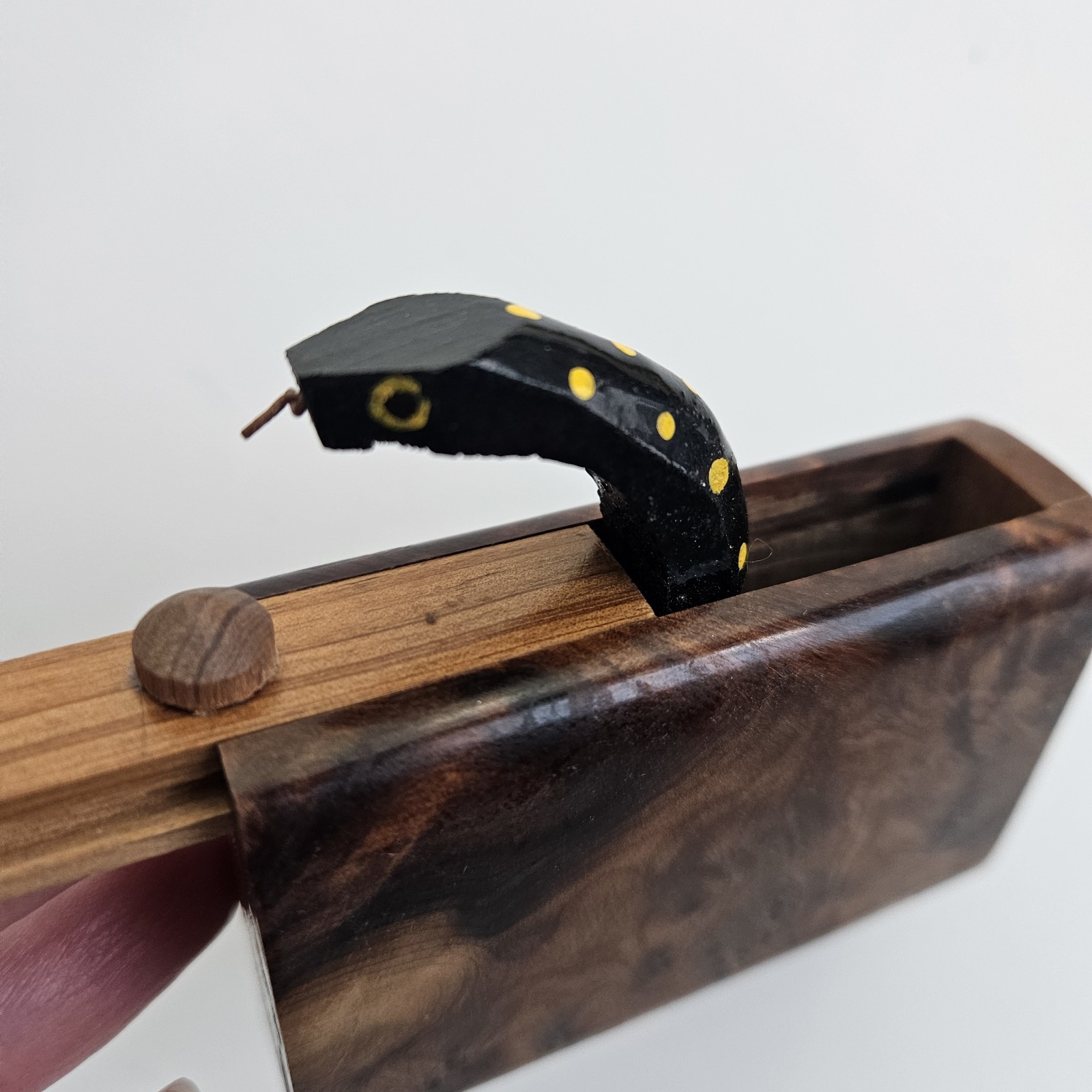 Moroccan Snake Prank Wood Box Trick Toy