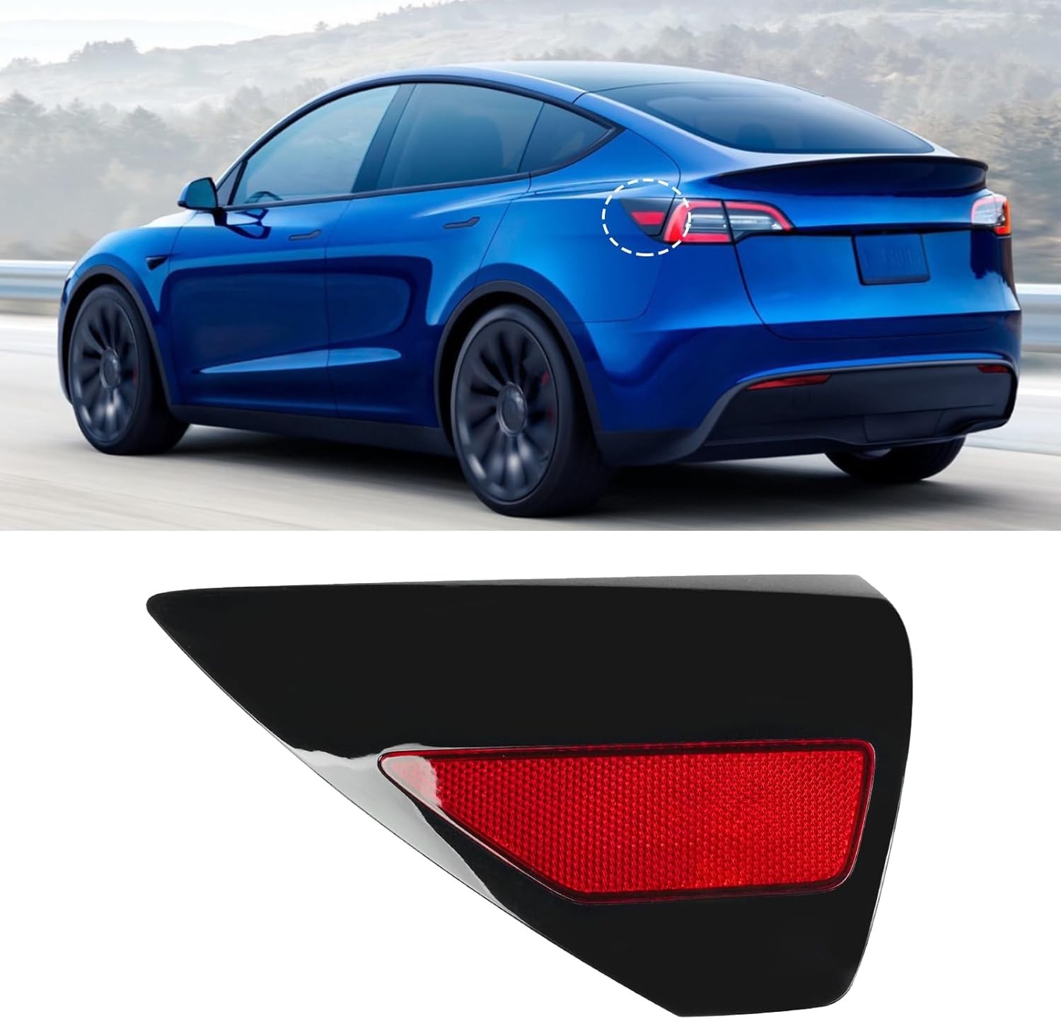 Compatible with Tesla Charging Port Cover for Model 3 2017-2024 Model Y Left