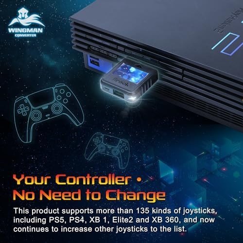 Retro Gaming Converter PS2 PS1 Adapter Wireless Xbox PS5 PS4 Switch Pro