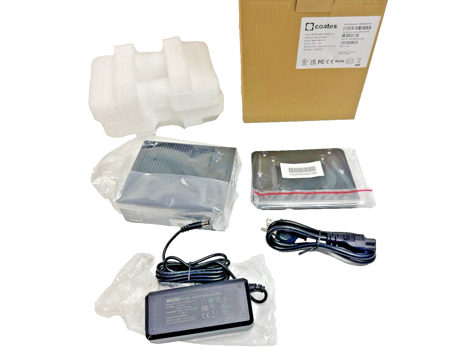 Coates Digital Signage HD Media Player J6412 Fanless PC COATES-6412-NA