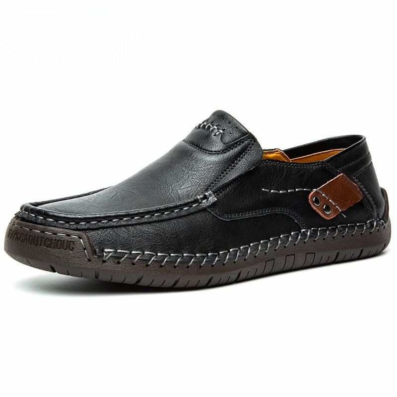 Men Leather Shoes Soft Comfortable Loafers Moccasins Breathable Driving Shoe