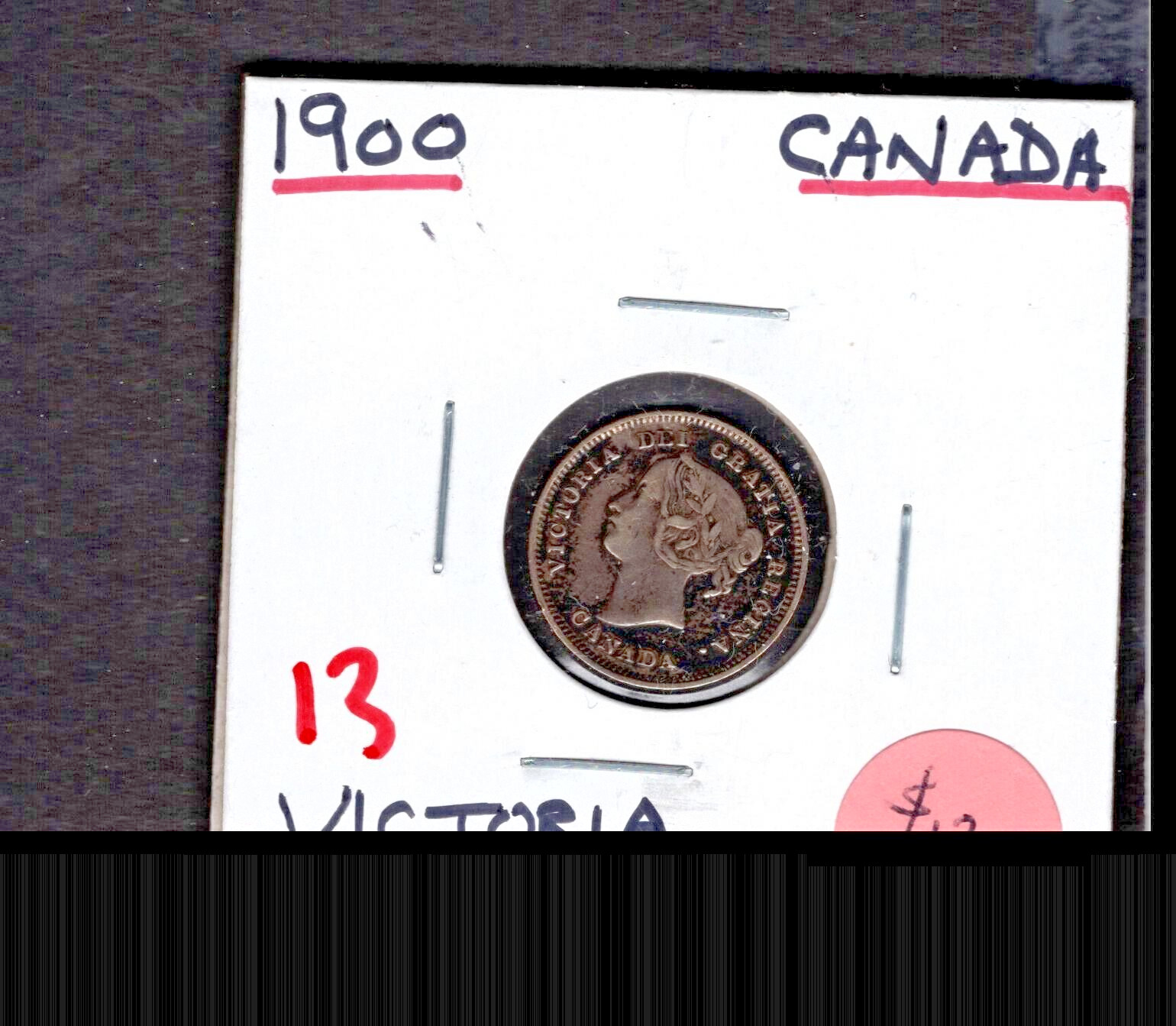 1900- Canada- Victoria Five Cents